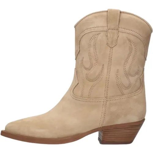 Western Style Cowgirl Stiefel , Damen, Größe: 39 EU - Alpe - Modalova