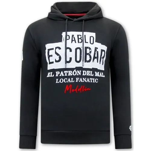 Hoodie Men Pablo Escobar , male, Sizes: S, L, M - Local Fanatic - Modalova