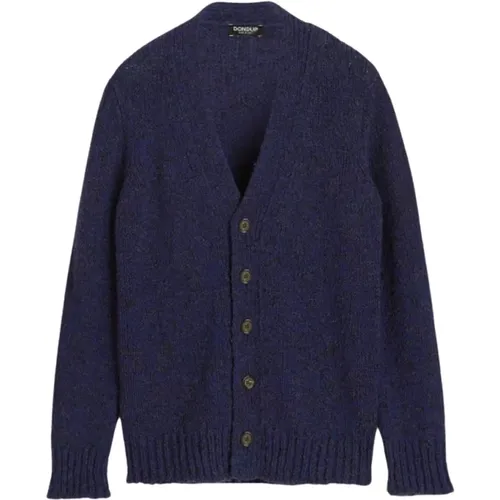 Bouclé Cardigan , Herren, Größe: S - Dondup - Modalova