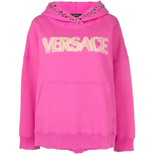 Sweatshirt , female, Sizes: 2XS - Versace - Modalova