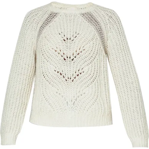 Weißer Pullover Elegant und vielseitig , Damen, Größe: S - Liu Jo - Modalova