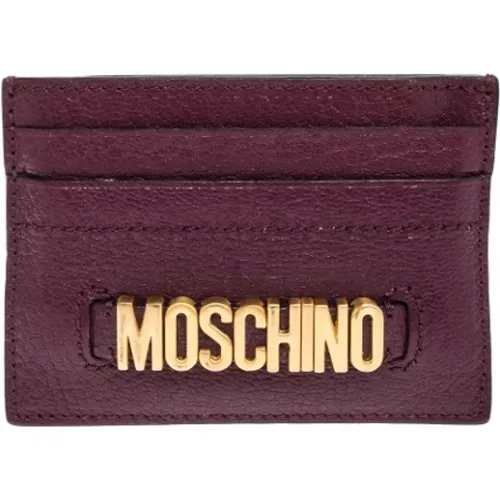 Pre-owned Leather wallets , female, Sizes: ONE SIZE - Moschino Pre-Owned - Modalova