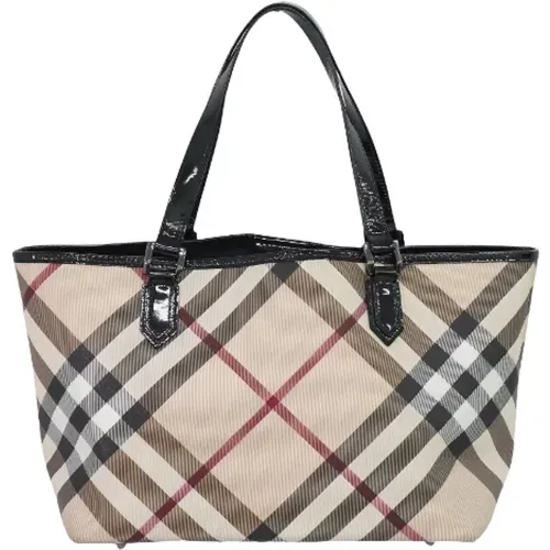 Pre-owned Canvas shoulder-bags , female, Sizes: ONE SIZE - Burberry Vintage - Modalova