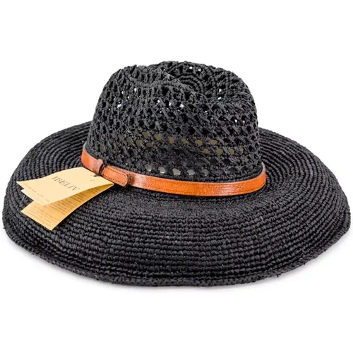 Interwoven Straw Raffia Hats , female, Sizes: ONE SIZE - Ibeliv - Modalova