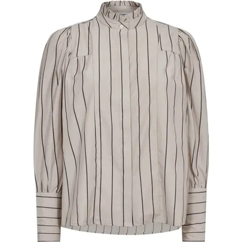 Striped Feminine Shirt Blouse , female, Sizes: M - Co'Couture - Modalova