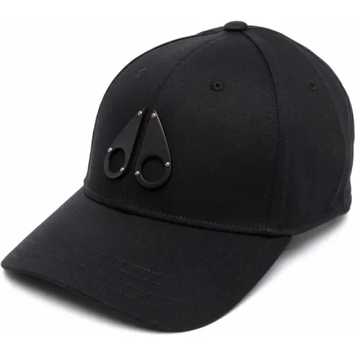 Metal Icon Logo CAP colour: Blac , male, Sizes: ONE SIZE - Moose Knuckles - Modalova