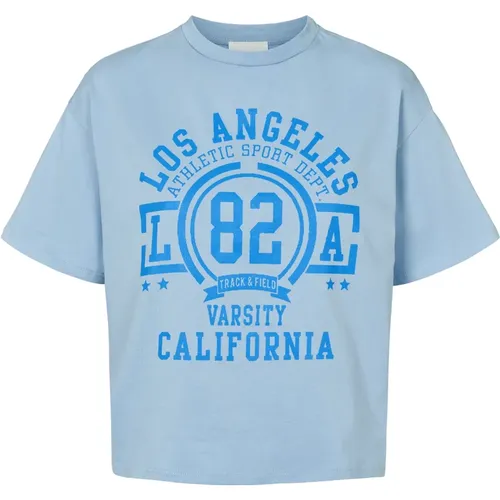 Vintage LA California Baumwoll Tee , Damen, Größe: S - American Dreams - Modalova