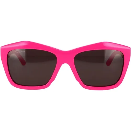 Square Sunglasses with Iconic CUT Design , female, Sizes: 57 MM - Balenciaga - Modalova