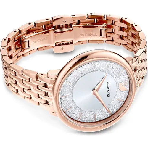 Crystal Chic Rose Gold Watch , female, Sizes: ONE SIZE - Swarovski - Modalova