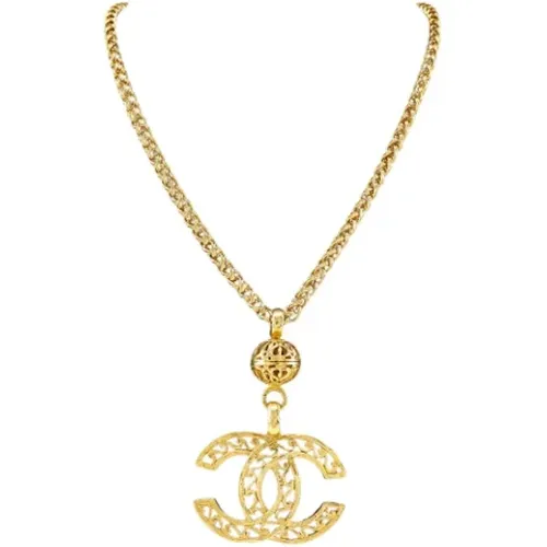 Pre-owned Metal necklaces , female, Sizes: ONE SIZE - Chanel Vintage - Modalova