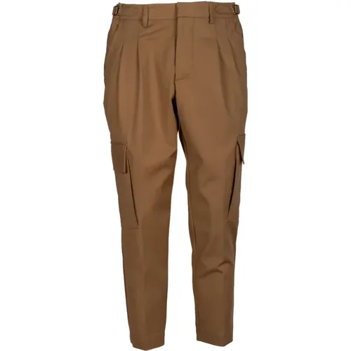 Dark Beige Cargo Pants , male, Sizes: W31, W34, W36, W38, W35, W32 - Entre amis - Modalova