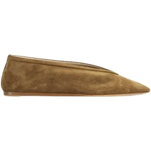 Brown Suede Luna Slipper Ballerina , female, Sizes: 5 UK, 6 UK, 3 UK, 7 UK - Le Monde Beryl - Modalova