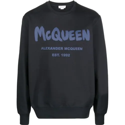 Printed Sweatshirt for Men , male, Sizes: L - alexander mcqueen - Modalova