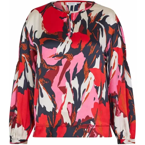 Buntes Print Top Flame Scarlet - Masai - Modalova