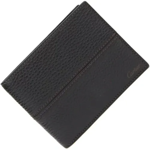 Pre-owned Leather wallets , female, Sizes: ONE SIZE - Cartier Vintage - Modalova