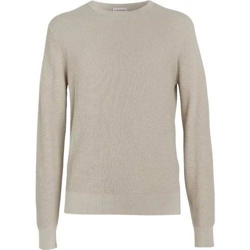 Herren Waffel Struktur Pullover - Calvin Klein - Modalova