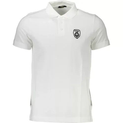 Elegantes weißes besticktes Poloshirt , Herren, Größe: 2XL - Cavalli Class - Modalova