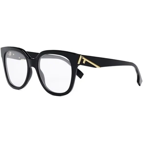 Elegant Glasses - Model Fe50064I-001 , unisex, Sizes: 54 MM - Fendi - Modalova