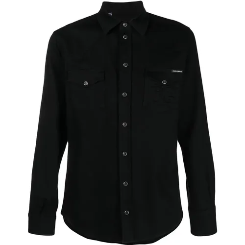 Casual Shirt , male, Sizes: S - Dolce & Gabbana - Modalova