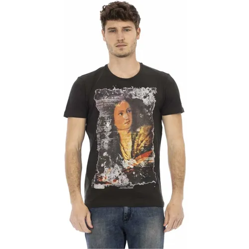 Casual T-Shirt mit Rundhalsausschnitt , Herren, Größe: L - Trussardi - Modalova