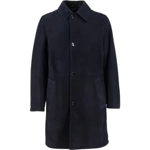 Men`s Clothing Jackets Coats Midnightblue Aw23 , male, Sizes: XL, L - Brioni - Modalova