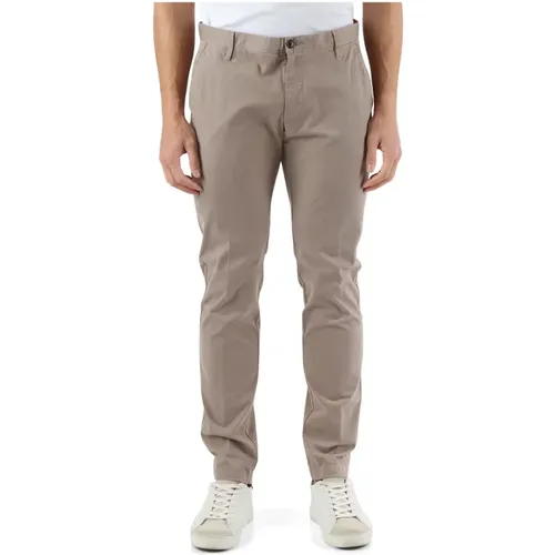 Stretch Cotton Pants with Button and Zip Closure , male, Sizes: S, 2XL, M, XL, L - At.P.Co - Modalova