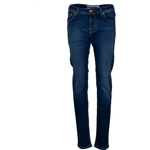 Luxury Super Slim Jeans in Medium Wash , male, Sizes: W42 - Jacob Cohën - Modalova