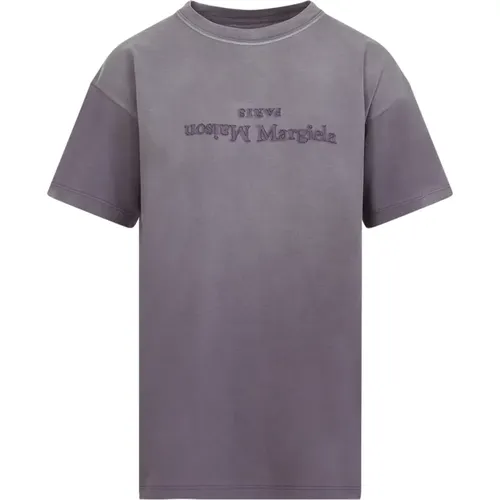 Aubergine T-Shirt , Damen, Größe: M - Maison Margiela - Modalova