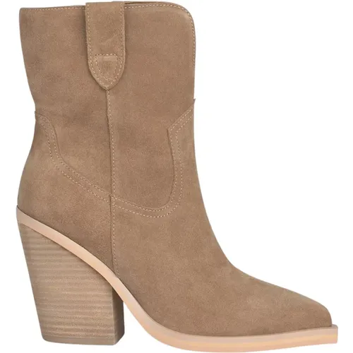 Cowboy Leather Ankle Boots , female, Sizes: 7 UK - Alma en Pena - Modalova