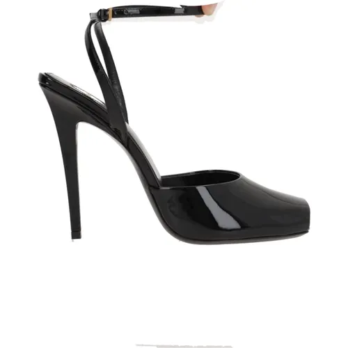 Patent Leather Cross Strap Sandals , female, Sizes: 3 1/2 UK, 4 1/2 UK, 5 1/2 UK, 5 UK, 7 UK, 3 UK - Saint Laurent - Modalova