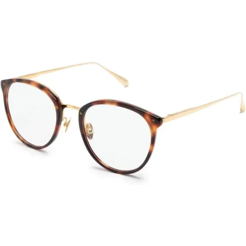 Braun/Havanna Optische Brille , Damen, Größe: 51 MM - Linda Farrow - Modalova