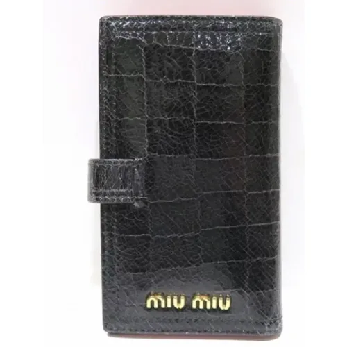 Pre-owned Leather wallets , unisex, Sizes: ONE SIZE - Miu Miu Pre-owned - Modalova