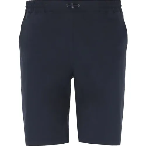 Blaue Bermuda-Shorts Elastischer Bund Taschen , Herren, Größe: M - K-way - Modalova