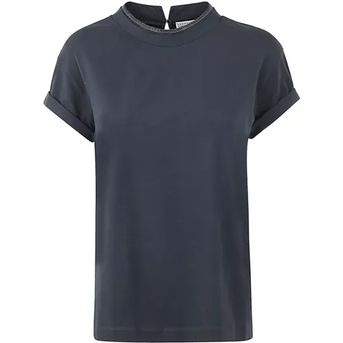 T-Shirts , female, Sizes: M, S, L, XL - BRUNELLO CUCINELLI - Modalova