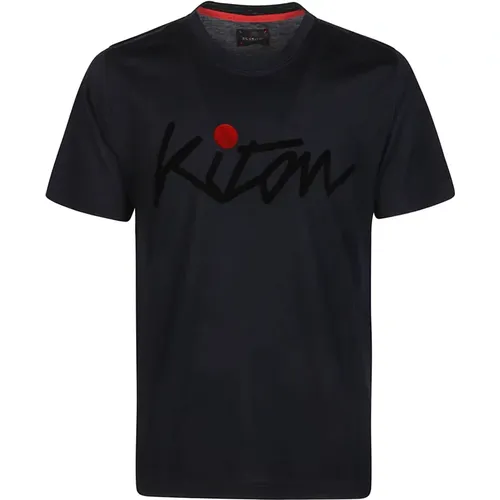 T-Shirts , Herren, Größe: 2XL - Kiton - Modalova