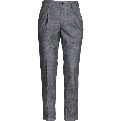 Grey Trousers for Men Aw23 , male, Sizes: W34, W31, W38 - Incotex - Modalova