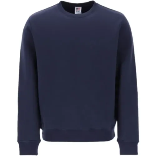Iconisches Blaues Baumwoll-Sweatshirt - Größe: S, Farbe: Blau , Herren, Größe: L - Autry - Modalova
