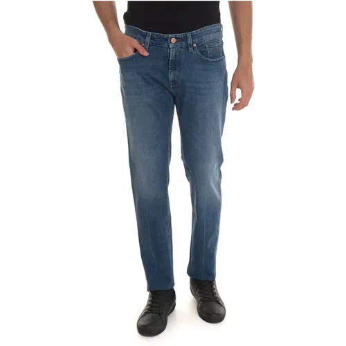 Denim Jeans mit Reißverschluss , Herren, Größe: W38 - Jeckerson - Modalova
