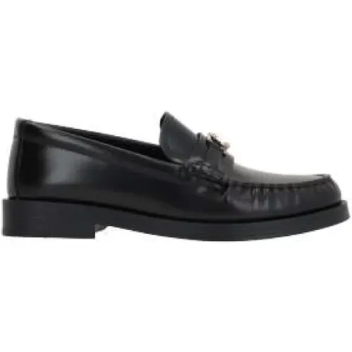 Leather Flat Shoes with Round Toe , female, Sizes: 6 1/2 UK, 5 UK, 3 1/2 UK, 8 UK, 4 UK, 5 1/2 UK, 4 1/2 UK, 3 UK, 6 UK - Jimmy Choo - Modalova