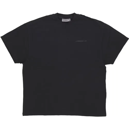 Schwarzes Pigmentgefärbtes Oversize-T-Shirt , Herren, Größe: S - Carhartt WIP - Modalova