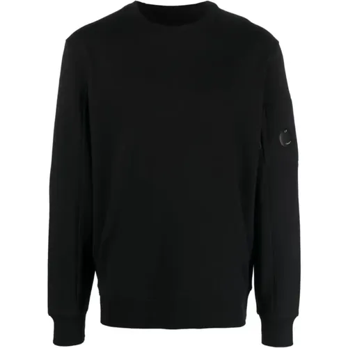 Logo Lens Patch Sweatshirt , Herren, Größe: M - C.P. Company - Modalova