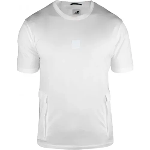 Weißes T-Shirt aus der Metropolis Series Kollektion , Herren, Größe: XL - C.P. Company - Modalova