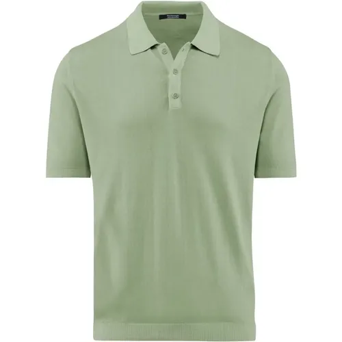 Cotton Stockinette Stitch Polo Shirt , male, Sizes: S, L, 2XL, M, XL, 3XL - BomBoogie - Modalova