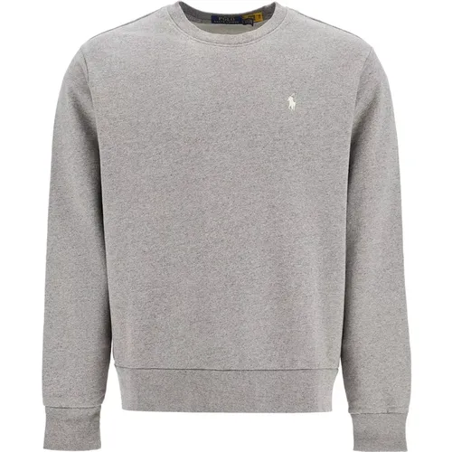 Iconic Logo Crewneck Sweatshirt , Herren, Größe: L - Polo Ralph Lauren - Modalova