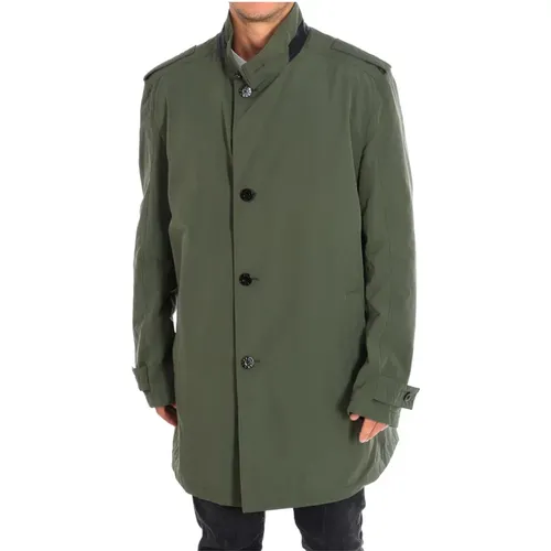 Olivgrüne Casual Jacke mit Langen Ärmeln , Herren, Größe: 4XL - Strellson - Modalova