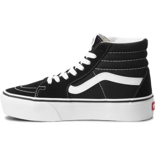 White Sk8-Hi Platform 2.0 Sneakers , female, Sizes: 8 UK - Vans - Modalova