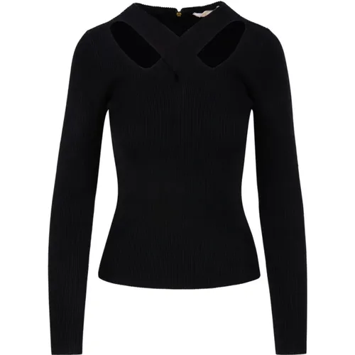 Edgy Criss Cross Cutout Sweater , female, Sizes: S - Michael Kors - Modalova