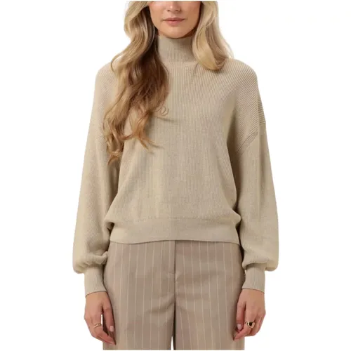 Beiger Rollkragenpullover für Frauen - moss copenhagen - Modalova