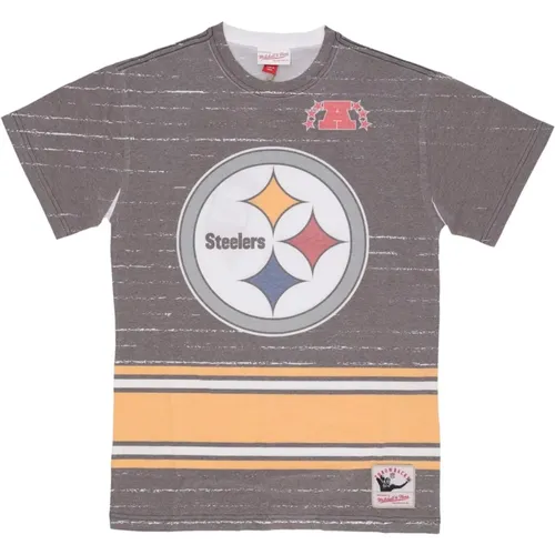 Pittsburgh Steelers NFL T-Shirt , Herren, Größe: S - Mitchell & Ness - Modalova