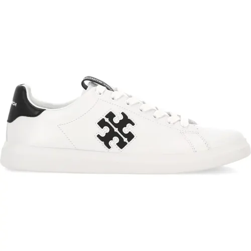 Weiße Logo Sneakers Nappaleder , Damen, Größe: 37 EU - TORY BURCH - Modalova